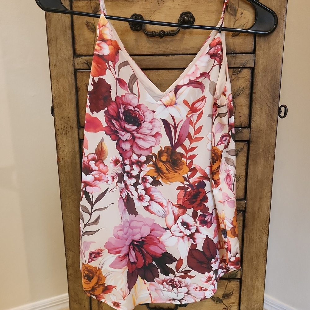 Floral V-Neck Camisole Top